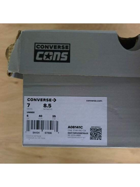 ⭐CONVERSE CONS One Star Pro OX 7 Mens Shoes Suede Purple Sneakers Beige A08141C⭐ main image 5